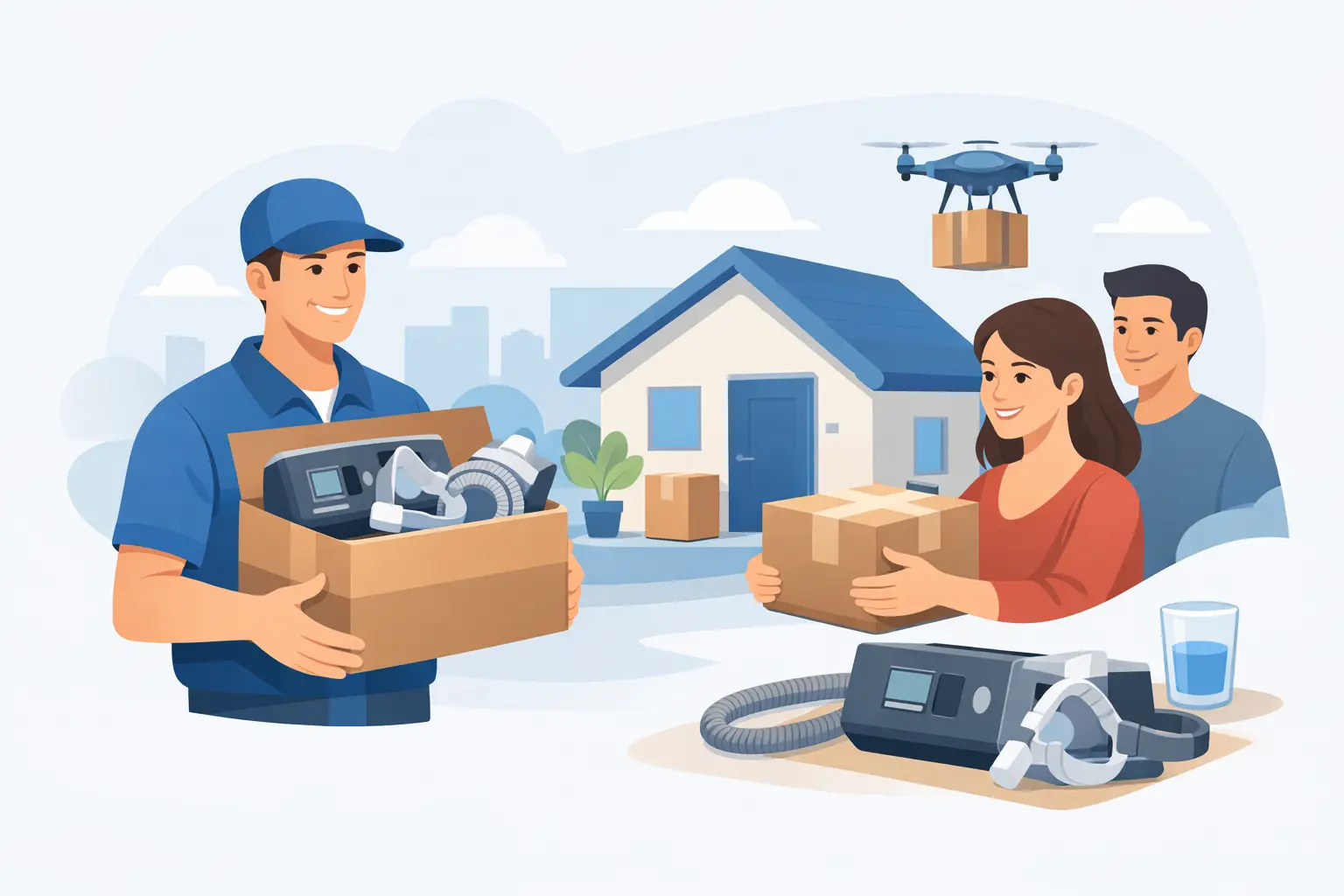 CPAP Equipment Delivered to Home Made Simple